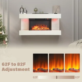 Elektrische wandhaard 82 cm