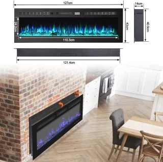 Elektrische Wandhaard 900/1800W