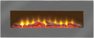 Elektrische wandhaard grijs