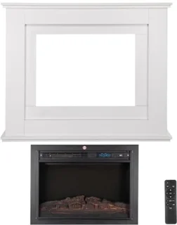 Elektrische Wandhaard Houten Frame
