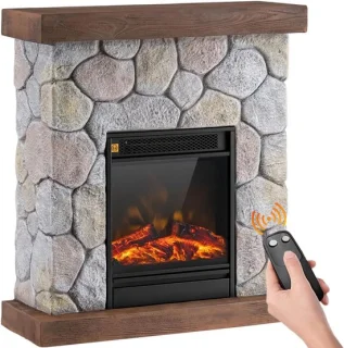 Warme sfeer en modern design: houten elektrische wandhaard