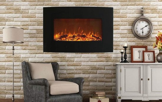 Elektrische Wandhaard LED 2000W met Afstandsbediening