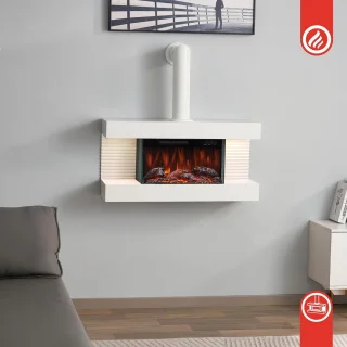 Elektrische Wandhaard Wit