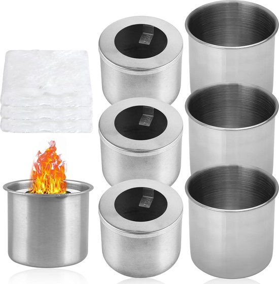 Ethanol Tafelhaard RVS Bio-Ethanol Branderpot 75x68