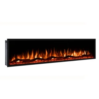 EVIQ Deluxe 50 inch Elektrische Inbouwsfeerhaard Zwart