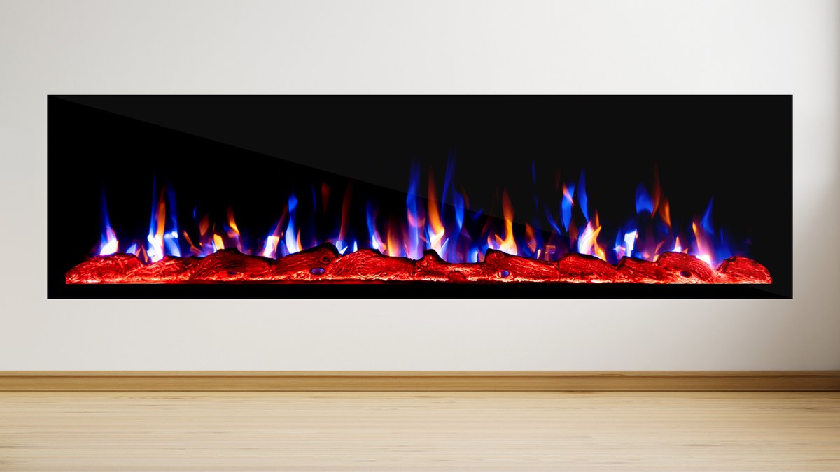 EVIQ Deluxe 60 inch Elektrische Sfeerhaard Zwart