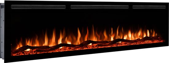 EVIQ Diamond 72 inch Elektrische Sfeerhaard Zwart