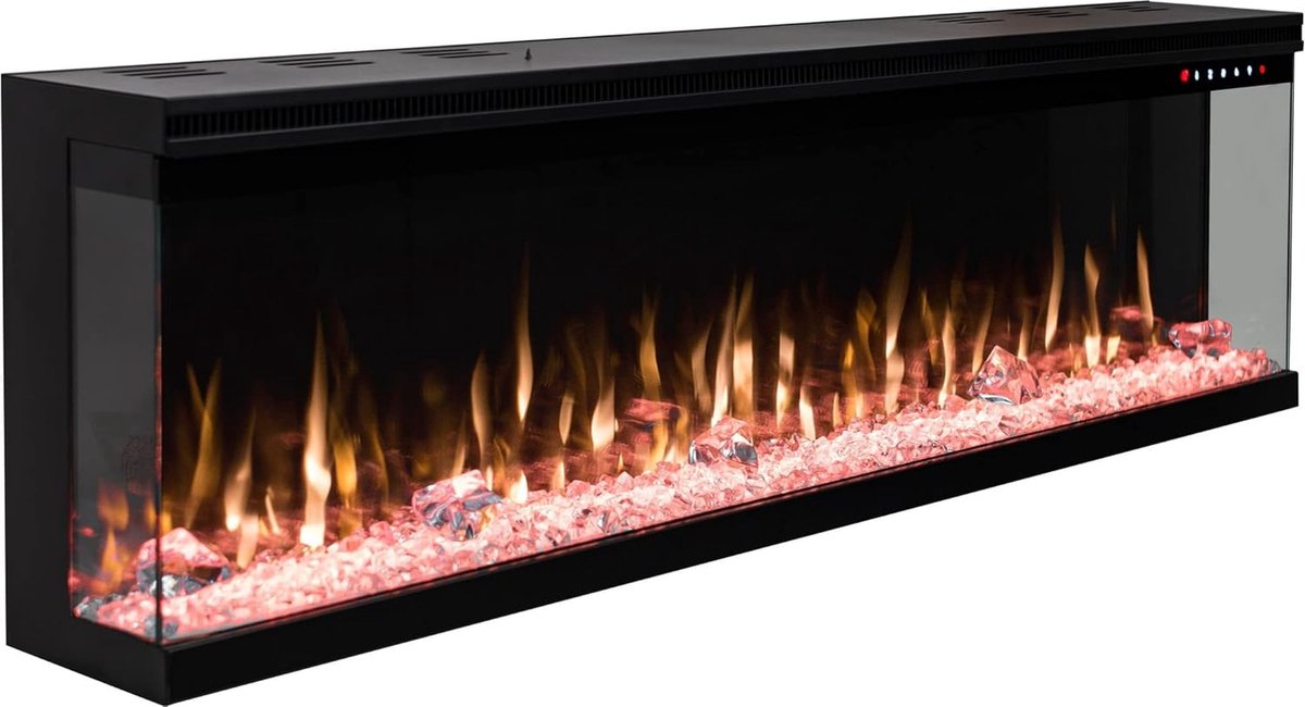 EVIQ Platina 36 inch elektrische sfeerhaard zwart