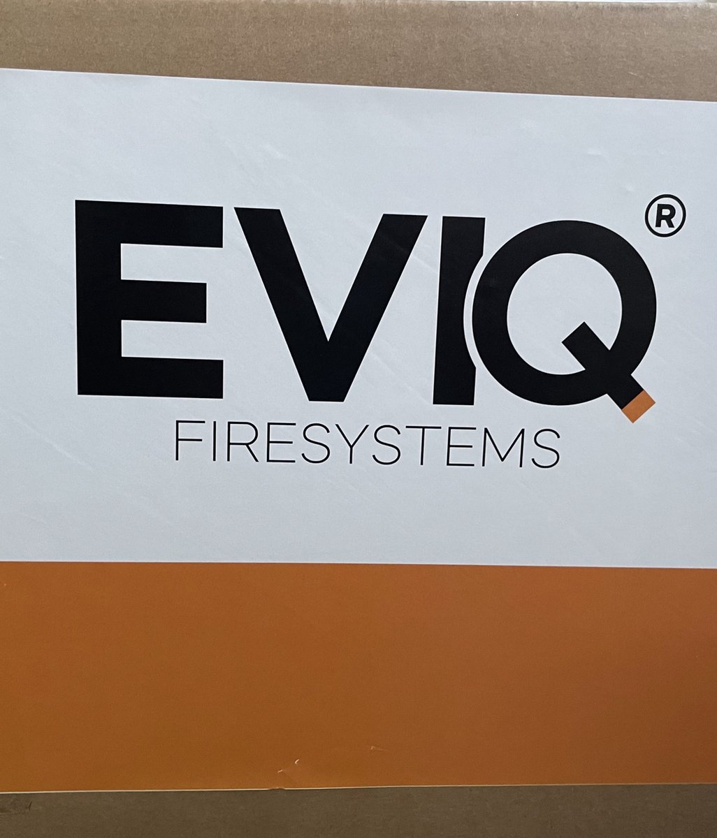 EVIQ Platina 36 inch elektrische sfeerhaard zwart