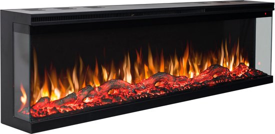 EVIQ Platina 36 inch elektrische sfeerhaard zwart