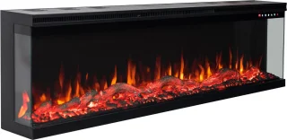 EVIQ Platina 72 inch Elektrische Sfeerhaard Zwart