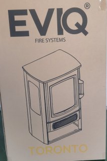 EVIQ Toronto Elektrische Sfeerhaard Vrijstaand Zwart