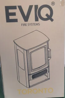 EVIQ Toronto Elektrische Sfeerhaard Vrijstaand Zwart