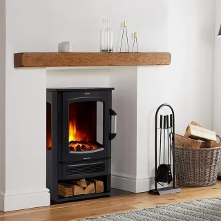 EVIQ Toronto Elektrische Sfeerhaard Vrijstaand Zwart