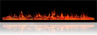 Evoke Slimline 100 Elektrische Inbouw Sfeerhaard 254x43 cm