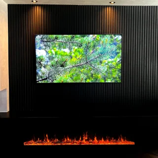 Evoke Slimline 60 Elektrische Inbouw Sfeerhaard Cinewall