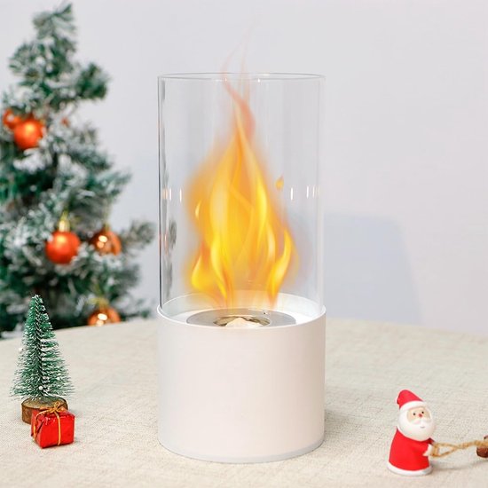 Fire Bowl Pot 5 inch draagbare tafelhaard met cilindrisch glas