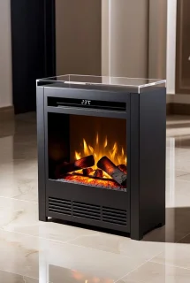 FireGlow luxe elektrische sfeerhaard zwart/wit