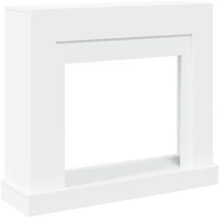 Functionele en decoratieve open haard 100x30x87.5 cm wit