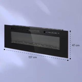 Galeras electrische wand- en inbouwhaard 1800W