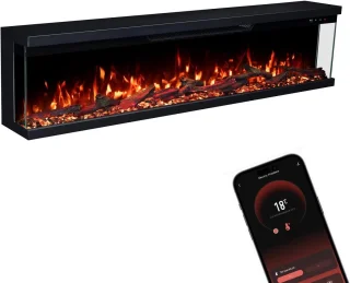 Ganeey FlameLux 3D Elektrische Inbouwhaard 152 cm