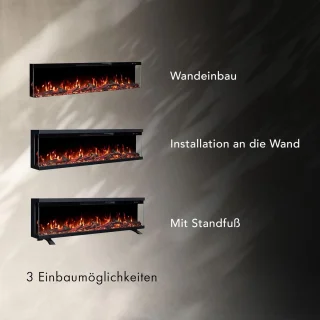 Ganeey FlameLux 3D Elektrische Inbouwhaard 183 cm