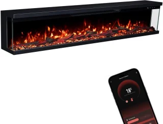 Ganeey FlameLux 3D Elektrische Inbouwhaard 183 cm