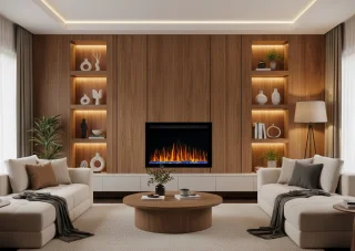 Ganeey LumaFlame AF27 Elektrische inbouw- en wandhaard