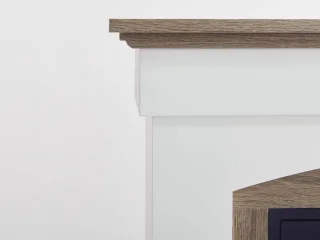 Ganeey Woodstone Luxe 3D LED Elektrische Open Haard Vrijstaand