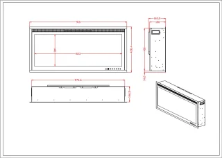 Ghiffa 90 Elektrische sfeerhaard 91 cm