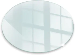 Glazen haardplaat 60x60cm transparant