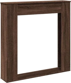 Haardombouw voor elektrische haard Eikenkleur 100x20x100 cm