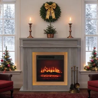 Hearth Elektrische Kachel met Mantel 101x34,5x88,8 cm