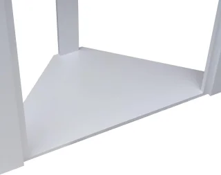 Hoekhaard Schouw MDF Wit