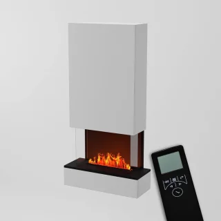 HÖLDERLIN GLOW FIRE Elektrische Wandhaard 80x158x40 cm