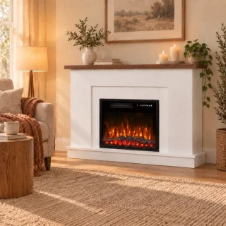 HOMAVO elektrische haard met schouwkast, 23 inch