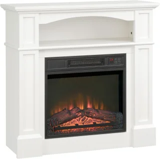 HOMCOM Elektrische Haard 80,5 x 32,3 x 80,5 cm Wit
