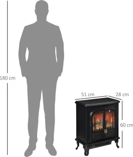 HOMCOM Elektrische Haard