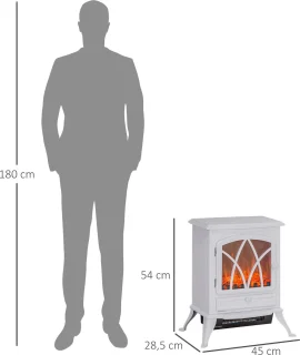 HOMCOM Elektrische haard