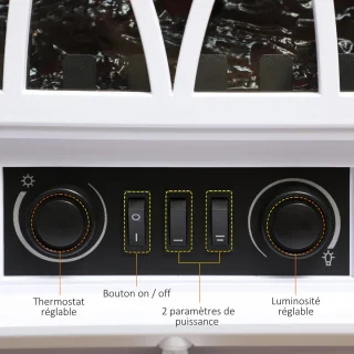 HOMCOM Elektrische haard