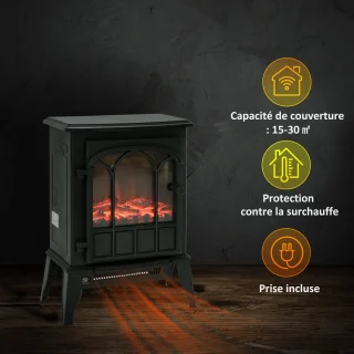 HOMCOM Elektrische haard