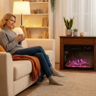 HOMCOM Elektrische haard