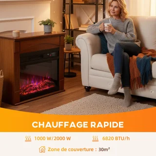 HOMCOM Elektrische haard