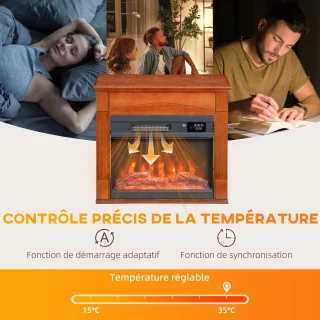 HOMCOM Elektrische haard