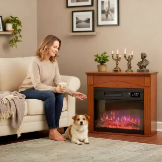 HOMCOM Elektrische haard