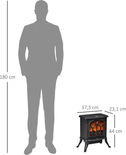 HOMCOM Elektrische Haard