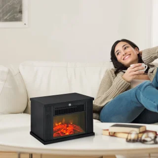 HOMCOM Elektrische Haard - Kunststof