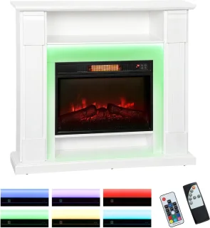 HOMCOM Elektrische haard Sfeerhaard