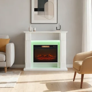 HOMCOM Elektrische haard Sfeerhaard