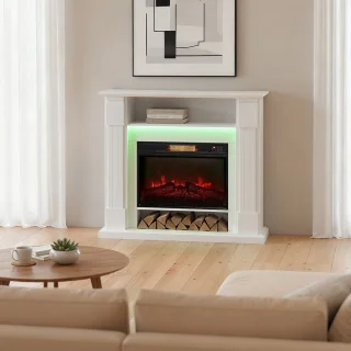 HOMCOM Elektrische haard Sfeerhaard